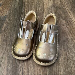 Livie & Luca bronze bunny shoes
